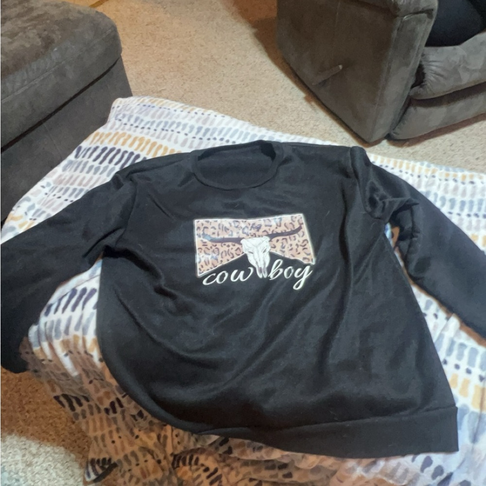 SHEIN cowboy sweatshirt